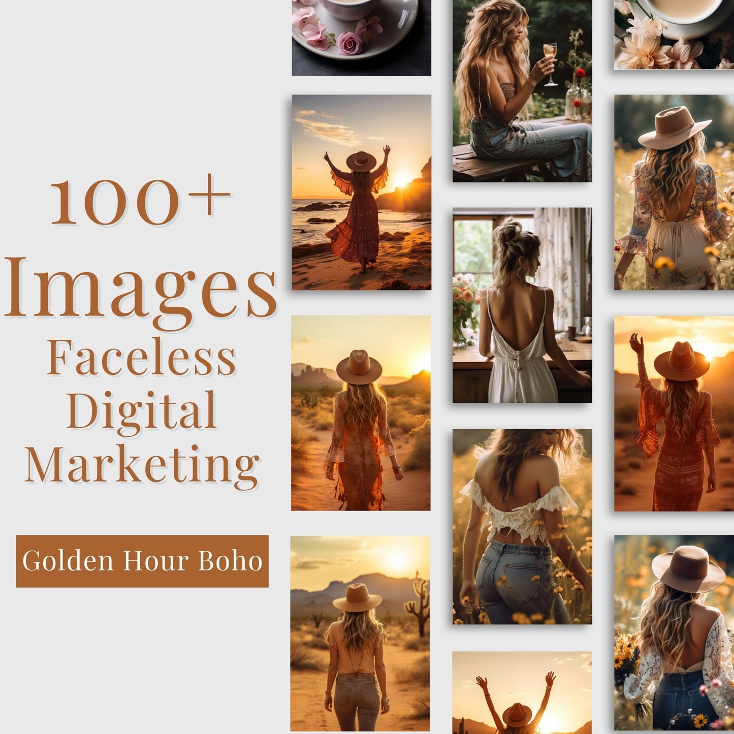 Stock Photo Aesthetic Golden Hour Collection