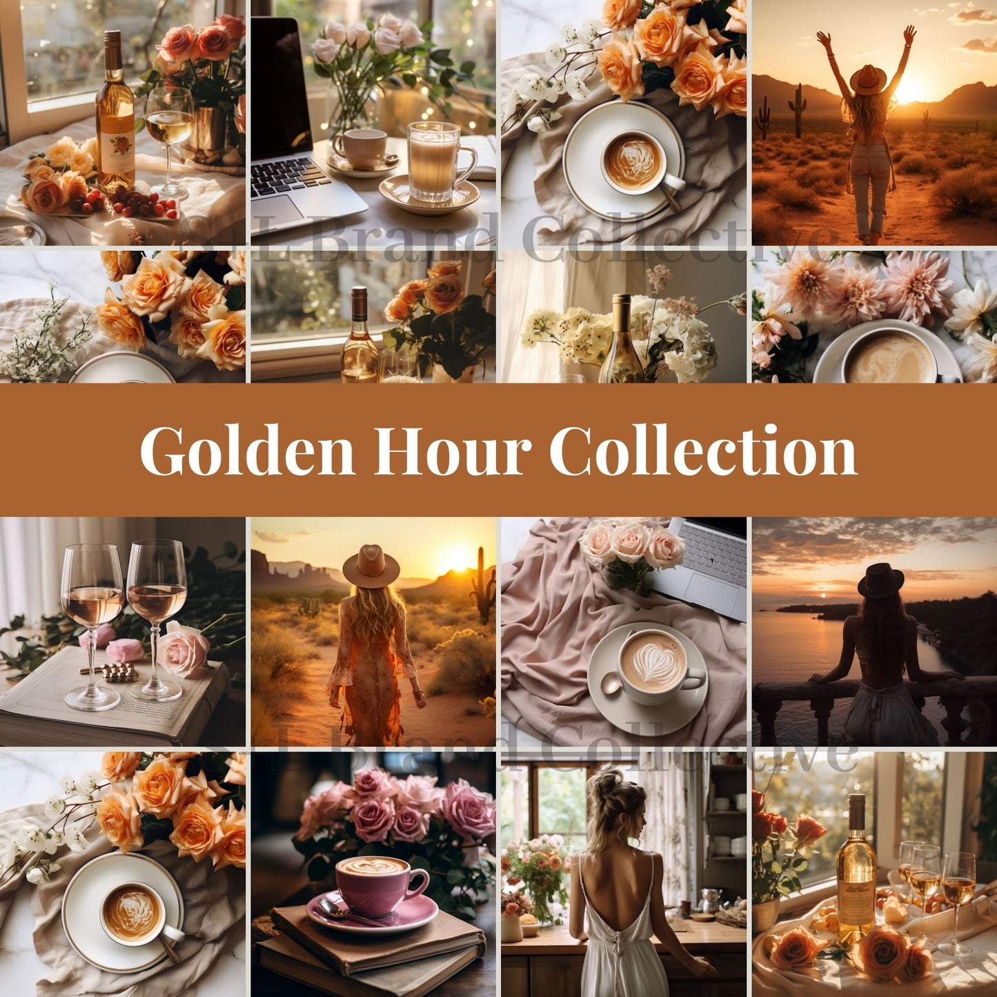 Stock Photo Aesthetic Golden Hour Collection