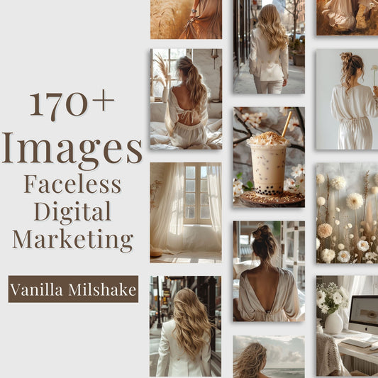 Stock Photo Aesthetic Vanilla Milkshake Collection